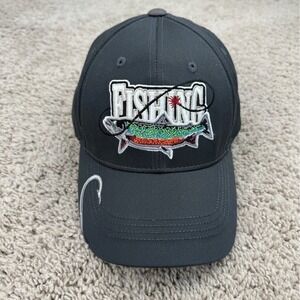 Fishing‎ Embroidered Trout Patch Hat Captivating Headgear Hook Brim Charcoal Cap